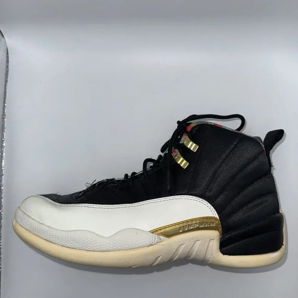 Air Jordan 12 Retro Chinese New Year 2019 Black Gold CI2977-006 Men’s 9.5
